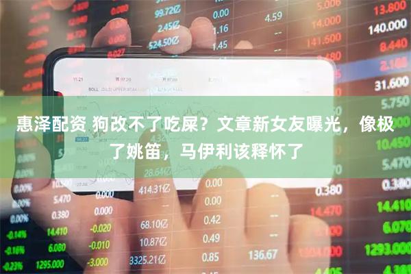 惠泽配资 狗改不了吃屎？文章新女友曝光，像极了姚笛，马伊利该释怀了