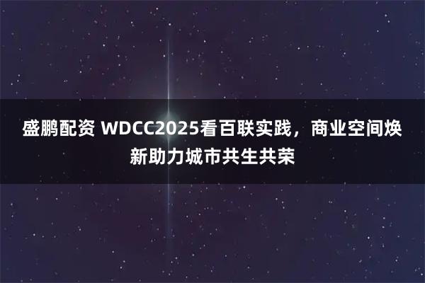 盛鹏配资 WDCC2025看百联实践，商业空间焕新助力城市共生共荣